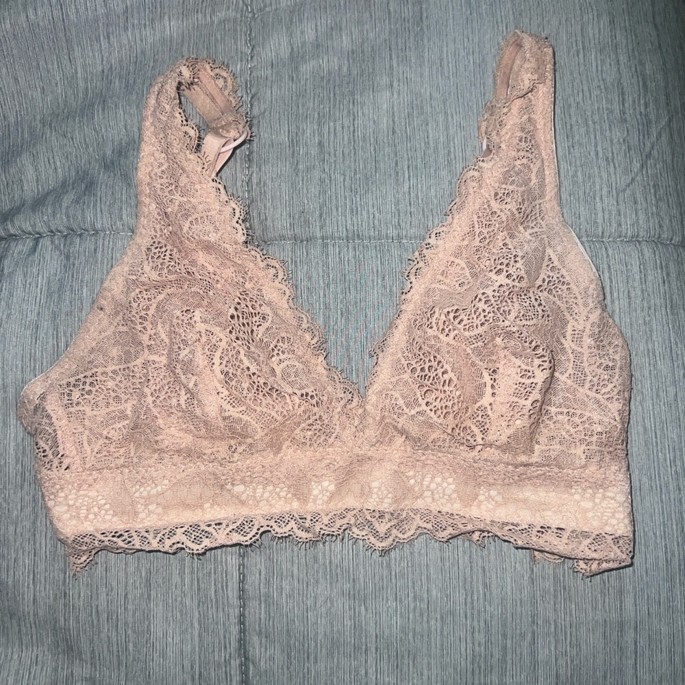 Hunkemoller Lace Bralette in Blush Pink
